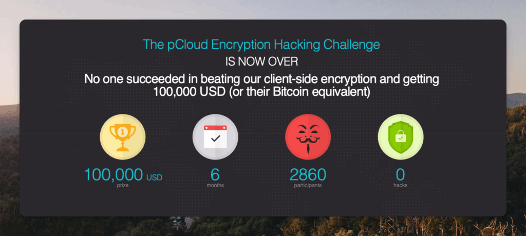 pcloud encryption hacking challenge result Results overview of pCloud's encryption hacking challenge